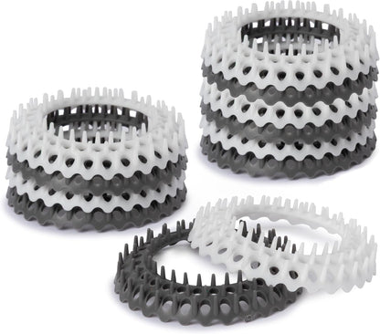 Hairstopper Drain Cover Hair Catcher for Shower and Bathtub, Protects Against Clogs Without Blocking Water Flow, White, 3 Pack | Protects Against Clogs Without Blocking Water Flow, Fits Most Standard Size Shower and Bathtub Drains, 3 Pack