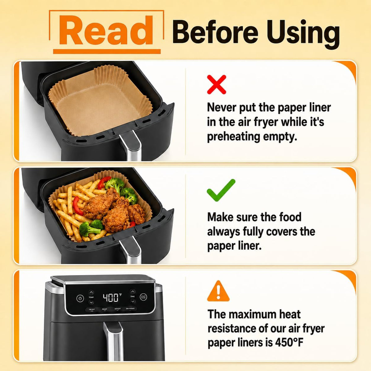 Air Fryer Liners Disposable Parchment Paper for Ninja Air Fryer