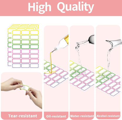 Removable Freezer Labels Stickers, 1 x 3 Inch Blank Removable Freezer Labels Food Storage Stickers, Date Label Waterproof Oil Resistant Easy Clean No Residue- 250 Sheets