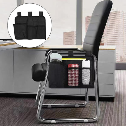 Buachois Hanging Bedside Caddy, Bedside Storage Organizer with 4 Pocket