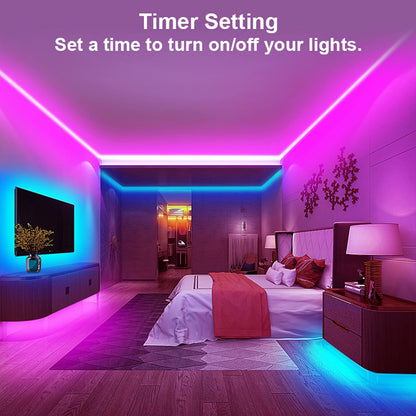 maylit 8 PCS Motion Sensor RGB Under Cabinet Lights Kit, App and Remote Control Led Strip Lights, Music Sync Color Changing Led Lights with Power Adapter, for Cabinet, Counter, Shelf, Bookcase, 13ft | App and Remote Control Led Strip Lights, Music Sync