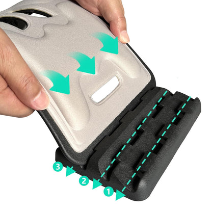 Back Stretcher for Back Pain Relief with Lumbar Support Board - Dual-Sided 3-Level Adjustable Spinal Decompression & Cracker Device