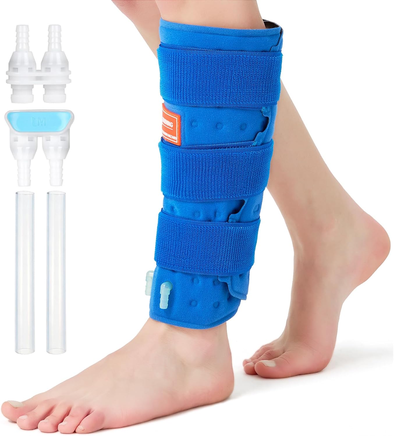 Ankle Foot Ice Pack Wrap for Cold Therapy Machine, Replacement Pad Only for Cryotherapy Unit, Cold Water Therapy for Plantar Fasciitis Relief, Post-Surgery & Injury Recovery - Universal Connector