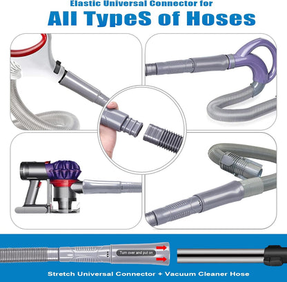 Upgraded Dryer Vent Cleaner: Universal Vacuum Hose Attachment Fits All Vacuums Cleaner, Deep Cleaning Tools for Clogged Ducts & Lint Removal