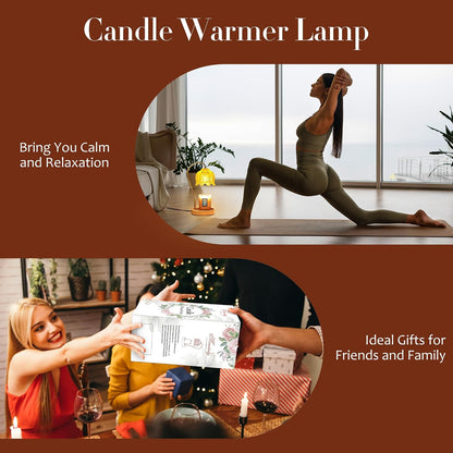 Flower Candle Warmer Lamp with Timer & Dimmer