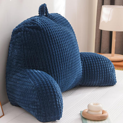 A Nice Night Darkgrey 17" Bed Wedge Pillows with Arms for Sitting