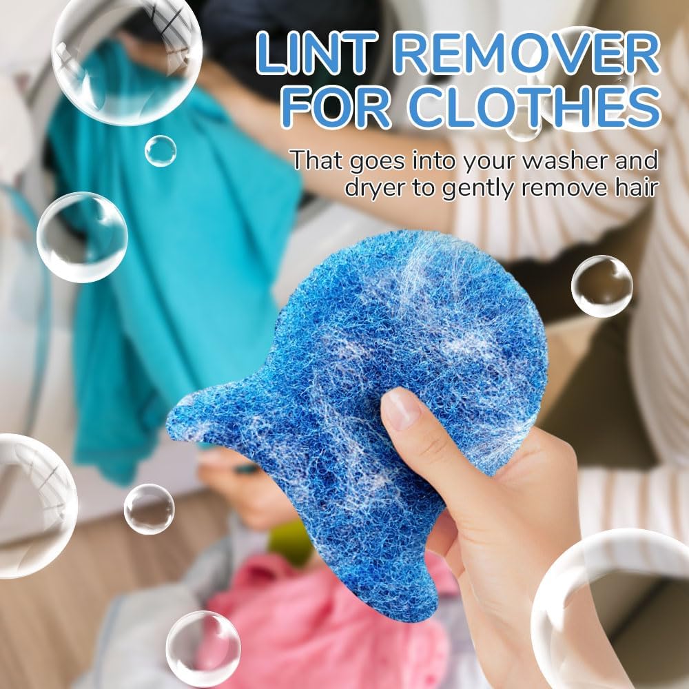 6PCS Washing Machine Hair Filter Mesh Bags, Floating Washing Machine Filter Bags, Reusable Lint Catcher for Washing Machine, Washing Machine Lint Catcher for Laundry (Mix,E)