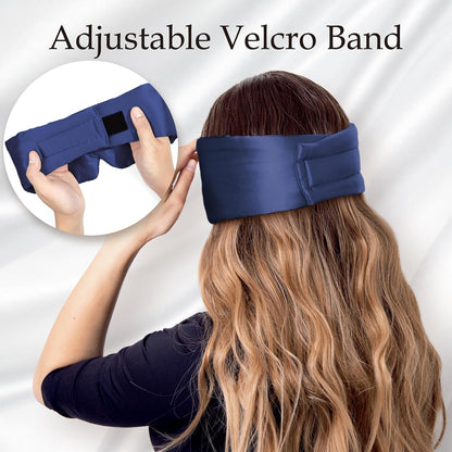 Zenssia 100% Mulberry Silk Sleep Mask Eye Mask for Men and Women, Light Plum