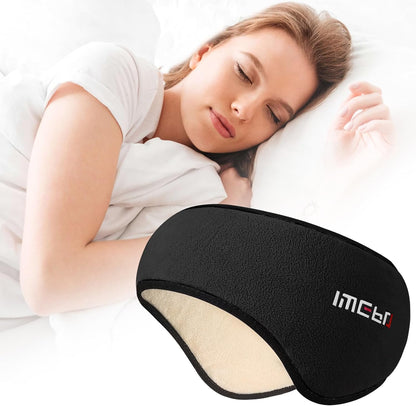 Sleep Mask & Earmuffs for Sleep - 2 in 1 Ear & Eye Mask with Ear Plugs