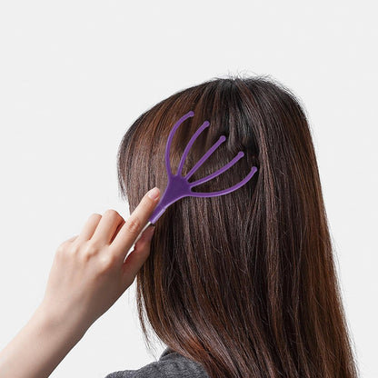 Silicone Back Scratching Tool Extendable Telescopic Back Scratcher Skin Safe Bristle Claw Back Scratcher with Folding Handle