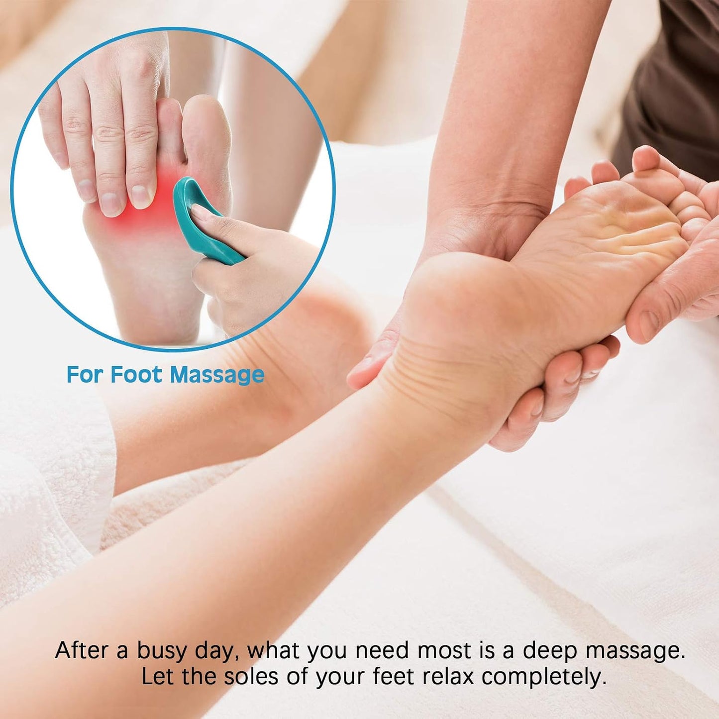 Nuanchu 2 Pcs Green Thumb Saver Massage Tool Deep Tissue Massager for Pressure Reflexology Professional Neck Shoulder Back Foot Stress Relief