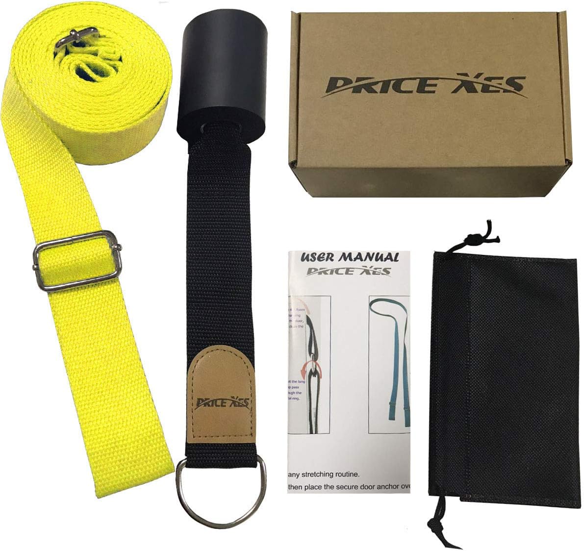 Leg Ballet Yoga Stretcher, Door Attachment Get More Flexible, Flexibility & Stretching Leg Straps - Great for Cheer Dance Gymnastics or Any Sport Trainer Premium Stretch Fitness Equipment