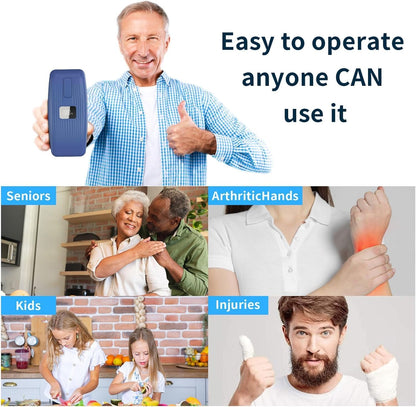 Electric Can Opener with LED Display, Can Opener Electric for Seniors | One-Touch USB Rechargeable Battery Automatic Can Opener for Kitchen or Arthritis, Hands-Free, Smooth Edge, Compact, Cordless