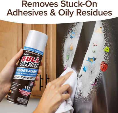 Bull Shot Degreaser Pro, Heavy-Duty Foaming Grime Remover, Residue-Free