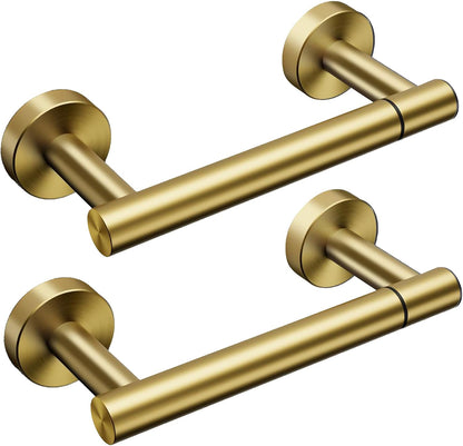 Day Moon™ - Toilet Paper Holder with Shelf - Modern Roll Holder for Bathroom - 1 Pack - Wall Mount - with Storage, Gold