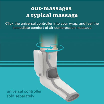HoMedics Modulair Compression Calf Wrap Massager – Overlapped Compression Therapy with 4 Programs, Adjustable Intensity, Heat Settings, (Battery Sold Separately)