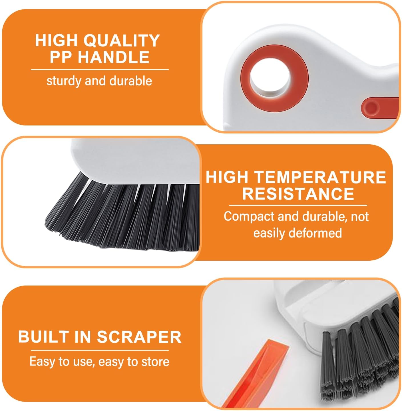 Window Track Cleaner, Groove Cleaning Tool,2 in 1 Crevice Clean Brush | Sliding Door Gap Scrub Brush with Hidden Scraper,Multifunctional Brush for Window Sill,Window Seal(1Pc-Grey)