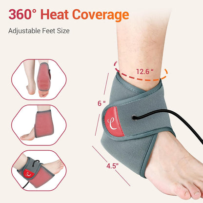 Comfytemp USB Wearable Heating Pad for Ankle and Feet for Sprained Ankle