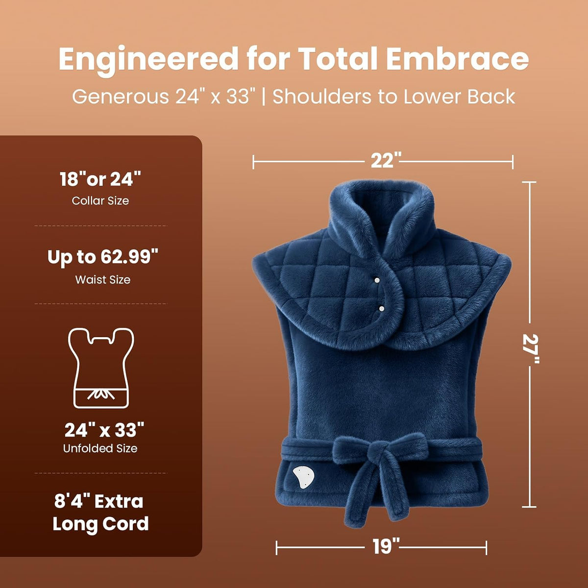 BOB AND BRAD Weighted Heating Pad for Shoulders and Upper Back