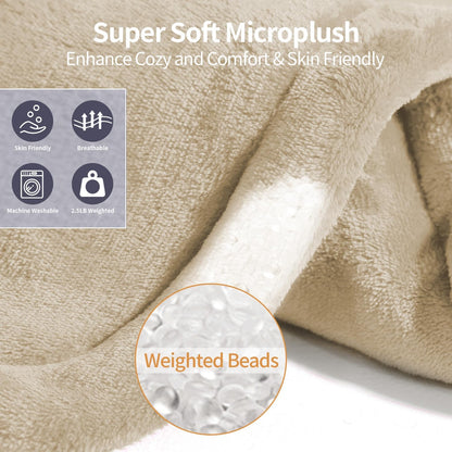 SAROO Weighted Heating Pad for Neck and Shoulders Pain Relief,19"x22",Grey