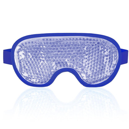 NEWGO Cooling Gel Eye Mask - Reusable Cold Pack for Puffy Eyes, Dark Circles, Migraine, Stress Relief - Purple With Soft Plush Backing