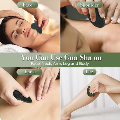 Trigger Point Massage Tool, Gua Sha Tool for Deep Tissue Massage & Fascia Release, Metal Muscle Scraper, Stainless Steel Thumb Saver, Acupressure Myofascial Release Tool, Full Body Pain Relief