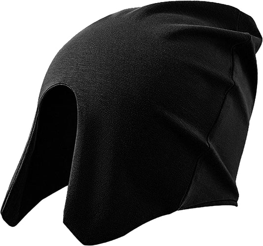 Cotton Light Blocking Night Cap Slouchy Blackout Eye Cover Mask Travel Nap Beanie Deep Sleep Hat Breathable Blindfold Skull Cap for Men Women Elderly Postpartum Warm Windproof Sleep Hat