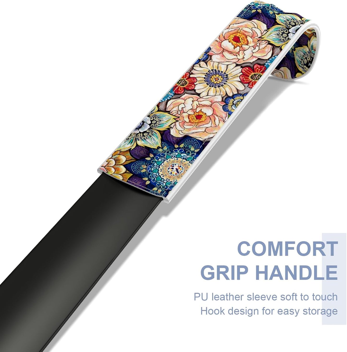 16.5 Inch Long Handle Shoe Horn for Seniors Men Women Kids, Metal Shoe Horns for Boots