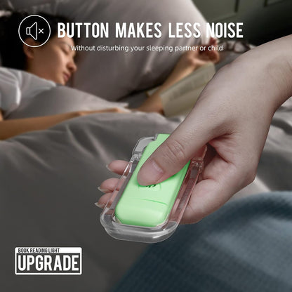 EGWASER Book Light for Reading in Bed, USB Rechargeable Clip on Book Lights, 3 Brightness Adjustable Dimmable Bookmark Light for Eye-Protection, Reading Lamp for Bookworms, Travel (Dark Green)
