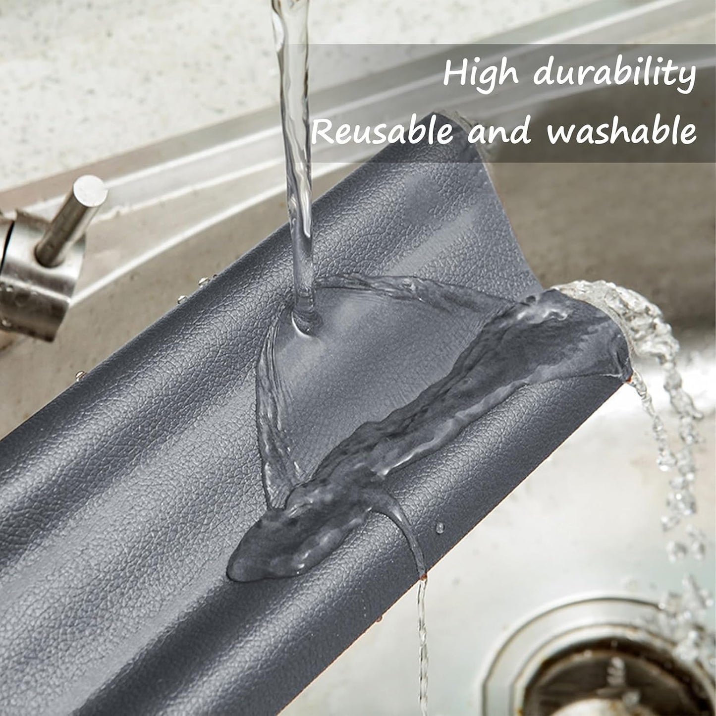 Wanheart Under Door Draft Stopper 38 Inch, Door Sweep for Bottom of Door | Draft Blocking, Small Gap Fit, Trim to Size, No Adhesive, Wipeable Cover