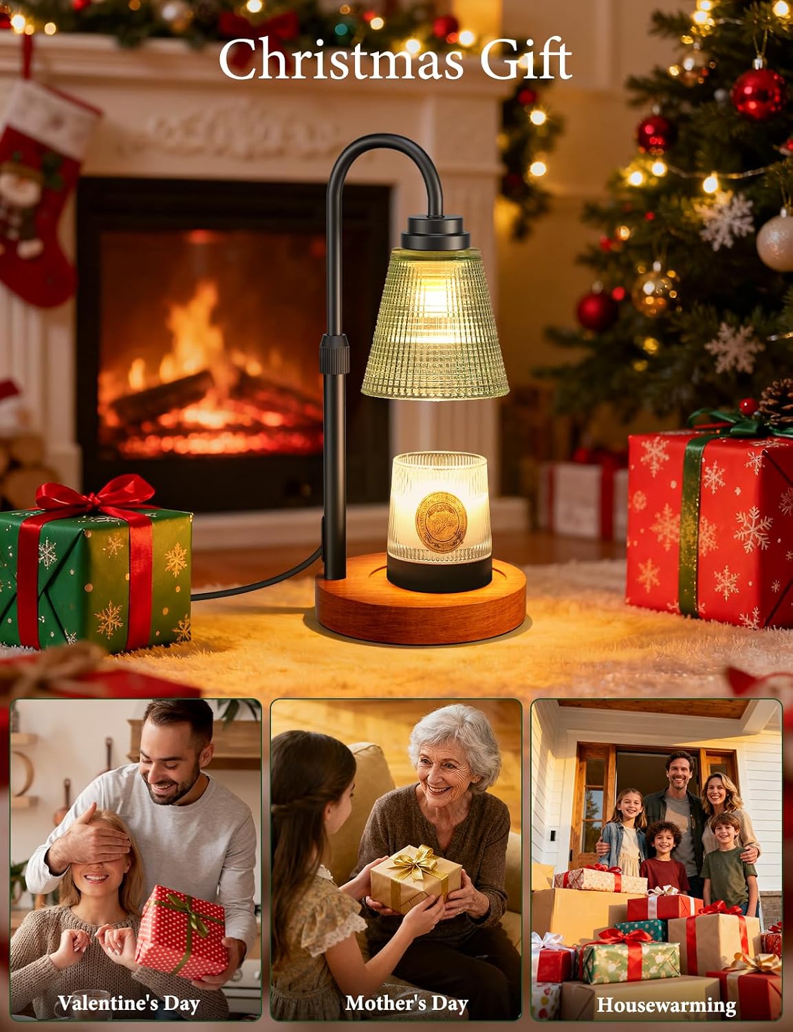 Candle Warmer Lamp with Timer Dimmer, Home Decor for Birthday Gifts Women
