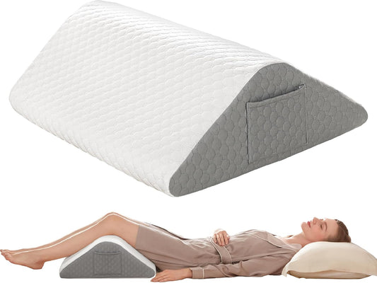 Simpledad Wedge Pillow for Sleeping, 3PCS Orthopedic Bed Wedge Pillow Set | 15-in-1 Adjustable Memory Foam Wedge Pillows Post Surgery, 9&16&20 inches Height Back Pillow 3-in-1 Incline Wedges Pillows