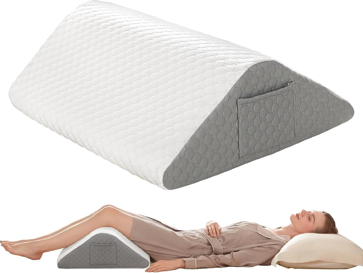 Simpledad Wedge Pillow for Sleeping, Orthopedic Bed Wedge Pillow Set
