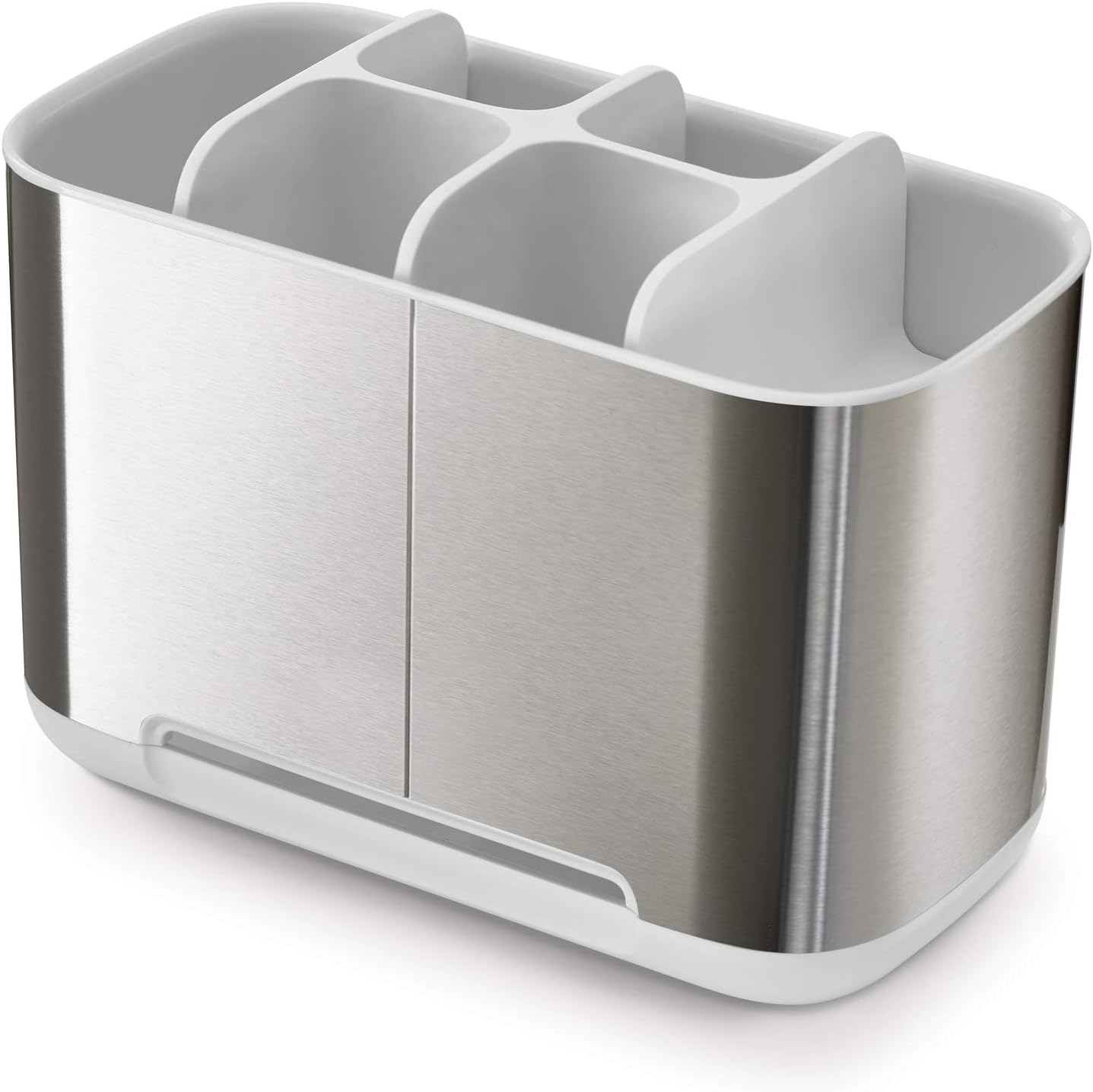 Joseph Joseph Easy-Store - Compact Toothbrush Holder Caddy Bathroom Storage , Grey/White, Regular