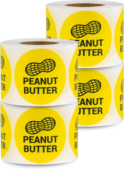 Sesame Seeds Allergy Warning Stickers, 1.5 Inch Round, 300 Labels