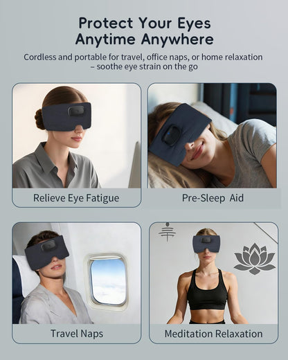Heated Bluetooth Eye Mask for Sleep, Dry Eyes & Relaxation
