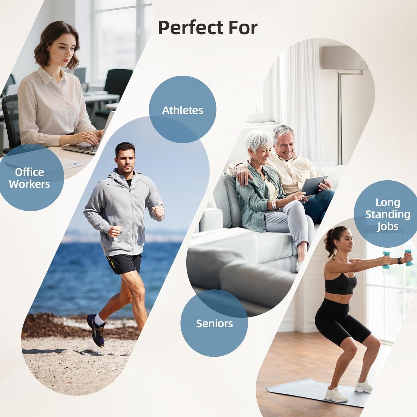MEKZU Air Compression Leg Massager with Heat, 6 Massage Modes, Foot Boots | Circulation and Pain Relief, 3 Vibration Settings, Compression Leg Wraps for Daily Relaxation, Seniors and Adults