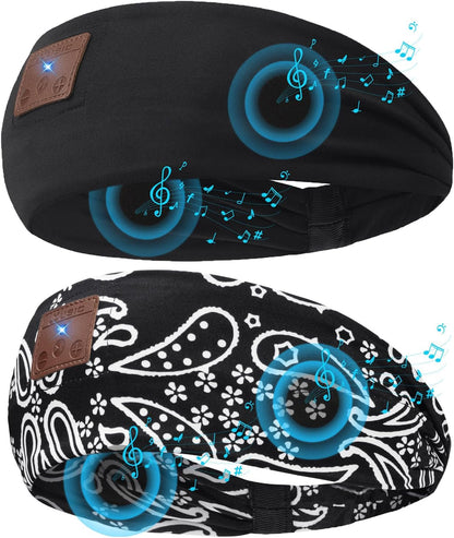 2-Pack Sleeping Headphones, Headband Headphones for Side Sleepers