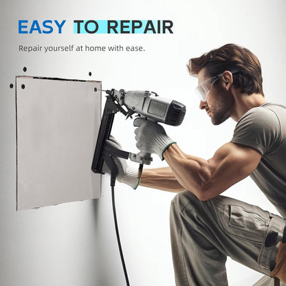 Drywall Repair Kit,Drywall Repair Panel 12” x12“,Drywall Patch Kit Large Hole,Sheetrock Repair Kit,Wall Surface Large Hole Fill Quick and Easy Solution | Sheetrock Repair for Wall Surface. Quick Fill Damaged Areas. Includes Tools for Easy Application