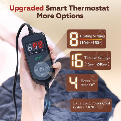 UTK Weighted Heating Pad for Neck and Shoulders and Back, 30s Fast Heat