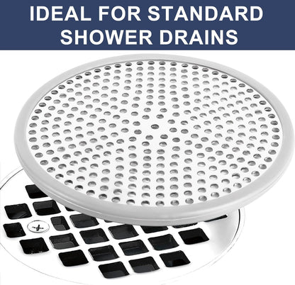 2pcs Heavy Duty Stainless Steel Slop Basket Filter Trap, 2.75" Top / 1" Mesh Metal Sink Strainer Shower Drain Hair Catcher for Kitchen Bathroom Bathtub Wash Basin Floor Balcony Drain Hole, Utility