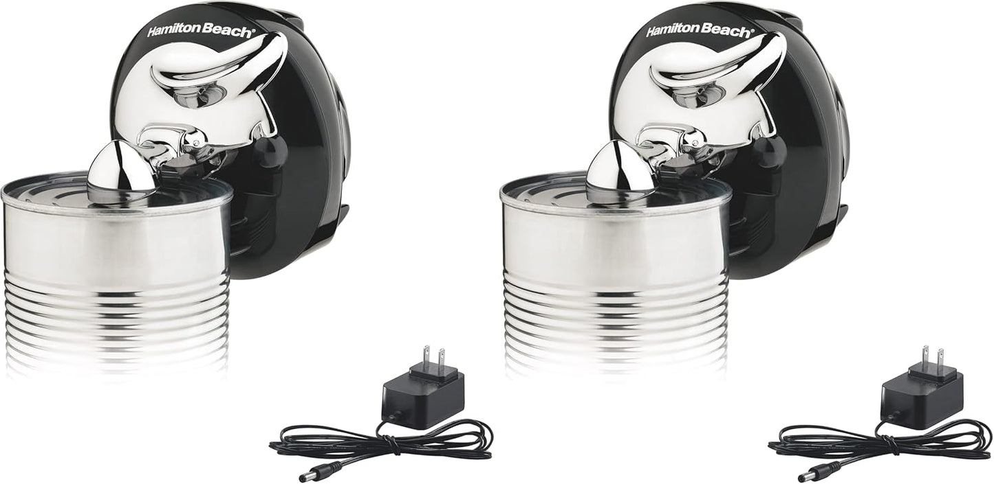 Hamilton Beach Walk 'n Cut Hands-Free Cordless Electric Can Opener | Automatic & Hand-Free | Rechargeable | Opens Any Size Can |Easy Clean Removable Blade | Black | 76501G