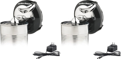 Hamilton Beach Walk 'n Cut Hands-Free Cordless Electric Can Opener | Automatic & Hand-Free | Rechargeable | Opens Any Size Can |Easy Clean Removable Blade | Black | 76501G