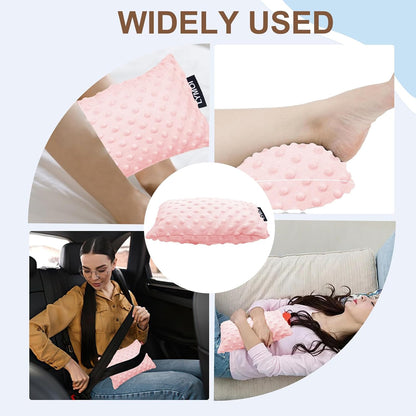 Small Soft Knee Pillow for Side Sleepers, 11" x 7.5" Hip Leg Support Pillows Joints Cushion Relief from Knees Sciatica Joints Back Pain After Surgery for Sleeping Gifts (Purple)