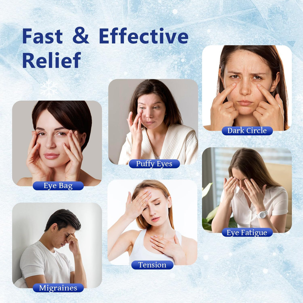 Cooling Eye Mask for Sleeping Silk Migraine Headache Relief Gel Mask Cold Compress Eye Face Ice Pack Reusable for Eyestrain Dark Circles and Puffiness Cold Therapy Gifts for Women Girls
