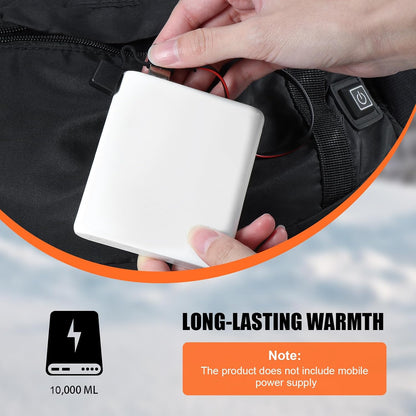 Hand Warmers Rechargeable,Portable Heated Electric Hand Warmer Pouch | 3 Level Adjustable Temperature for Women, Men, Kids, Hunting,Outdoor camping, Ice fishing, Skiing
