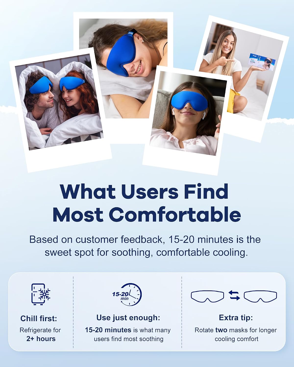 Cooling Gel Eye Mask for Puffy Eyes, Larger Full-Eye Contour Cold Compress | Ice-Cold Gel Therapy, Forehead & Upper Cheek Cooling Relief, Reusable Ice Pack for Eyes, FSA Eligible Items HSA, Black
