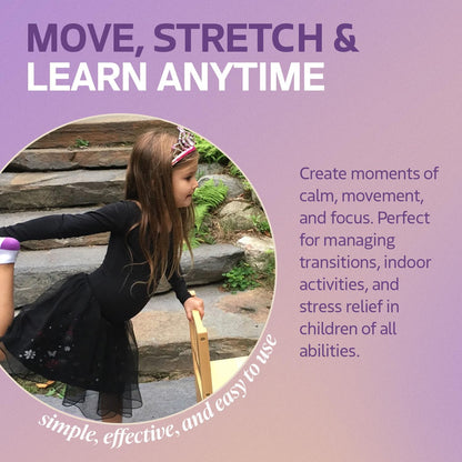 Chair Yoga Poses Cards for Kids: Movement or Brain Breaks in Classroom, Meditation, Somatic Play Therapy, Breathing Exercise, or for Social Emotional Learning Activities and Test-Taking Strategies