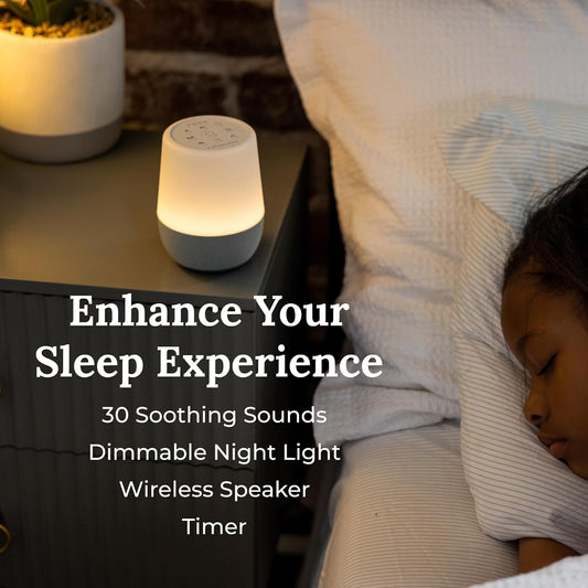 Yogasleep Nod White Noise Sound Machine, With Soft Night Light & Sleep Timer, 20 Sound Options Including Lullabies, Nature & Pink Noise, Sleep Aid For Baby & Adults, Noise Canceling For Office Privacy