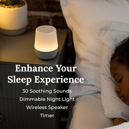 Yogasleep Nod White Noise Sound Machine, With Soft Night Light & Sleep Timer, 20 Sound Options Including Lullabies, Nature & Pink Noise, Sleep Aid For Baby & Adults, Noise Canceling For Office Privacy